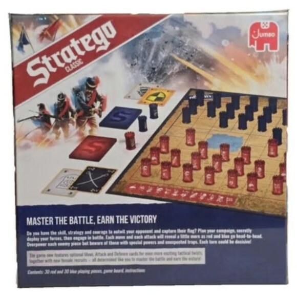 New & Sealed Stratego Classic War Strategy Board Game With Battle Cards Ages 8+ - Picture 2 of 5
